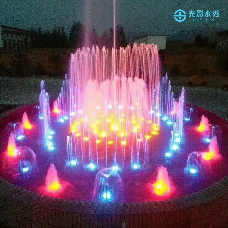 Free Design Dia Round Music Dancing Floor Fountain with LED Lights Garden Fountain