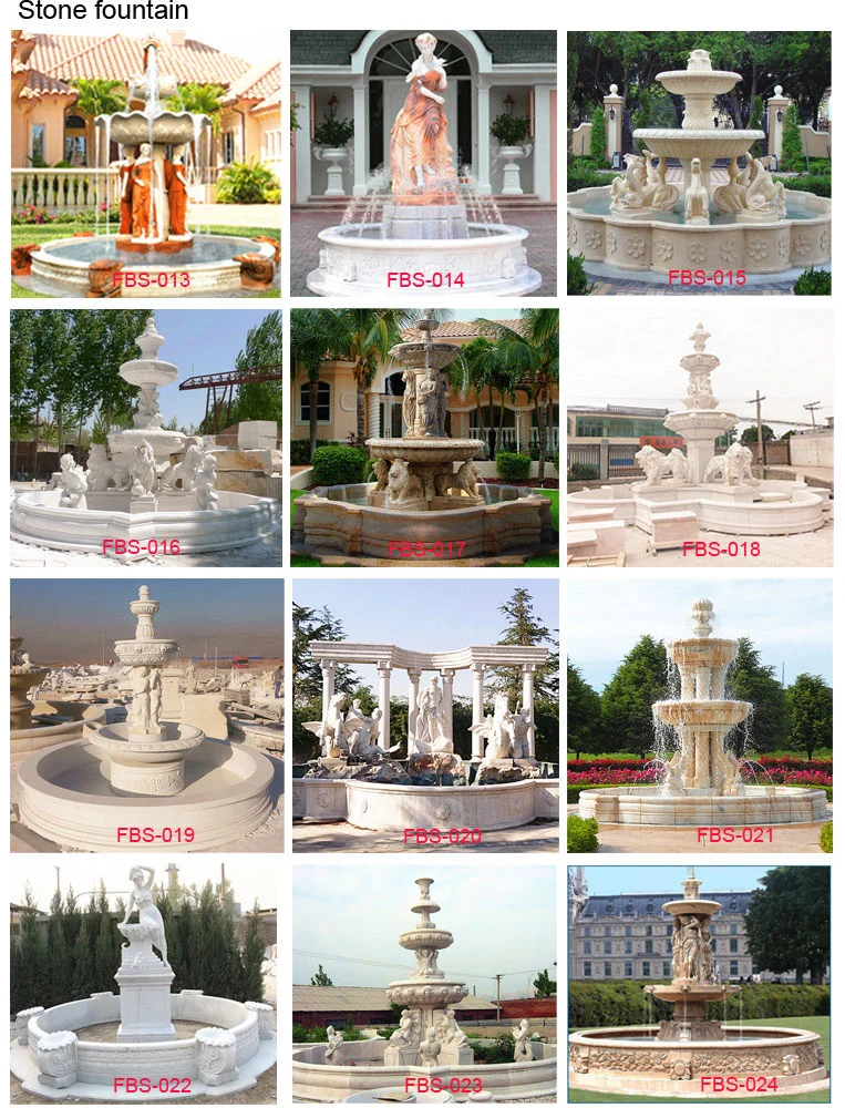 Water Garden Fountain for Garden Stone Sculpture