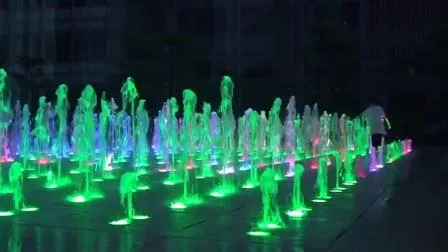 Fontaine jaillissante de 0,5 m de hauteur de pulvérisation avec lumières RVB