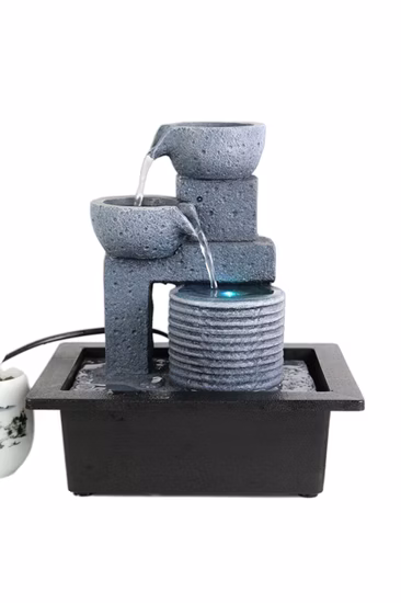 Fontaine de table électrique d'intérieur avec lumières LED