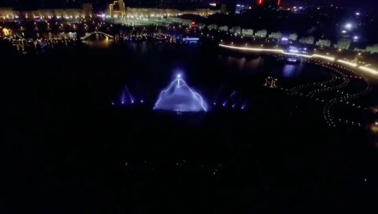 Fontaine de projecteur de film d'écran d'eau de Holographi du laser 3D avec la fontaine musicale extérieure