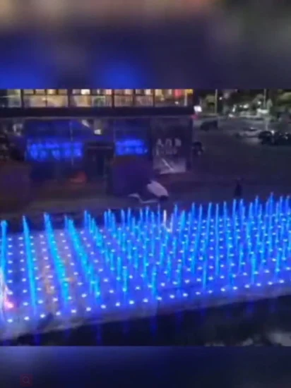 Fontaine de danse de musique d'acier inoxydable de plancher de terre aride décorée par jardin extérieur