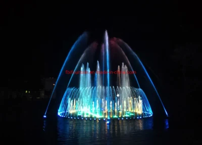 Musique extérieure décorative dansant la fontaine faite sur commande de mur rideau de l'eau