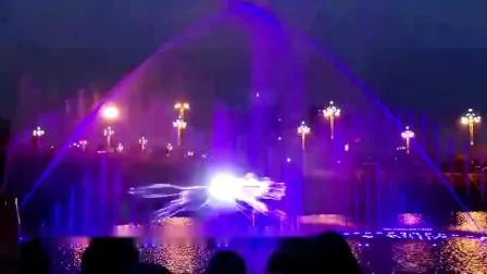 Fontaine d'écran de film d'eau de spectacle de lumière laser du projet extérieur 3D