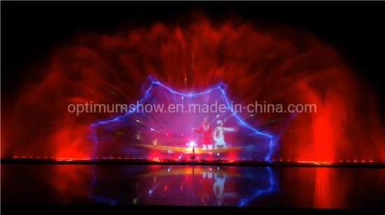 Inde Dal Lake Projection d'écran d'eau extérieure Caractéristique d'eau décorative Fontaine d'eau flottante Spectacle de danse avec laser et lumières