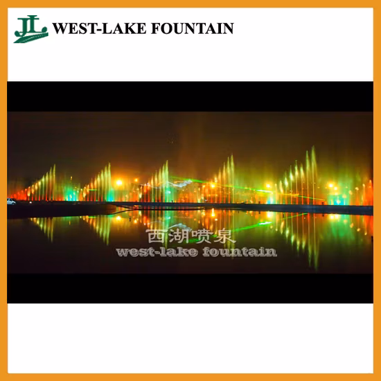 Grande fontaine de danse de musique d'écran d'eau de laser à Ankara, Turquie