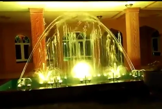 Fontaine d'eau flottante d'étang Petit jardin Petit LED Décoratif extérieur d'intérieur